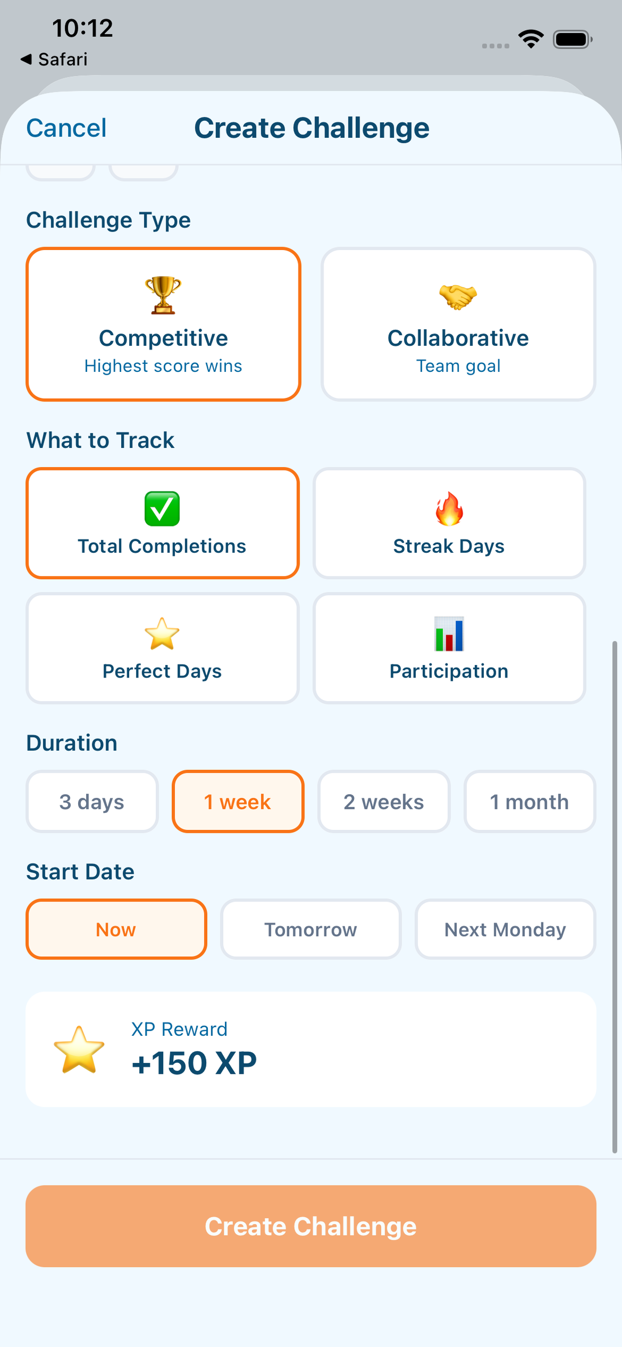 HabitStreak Challenges